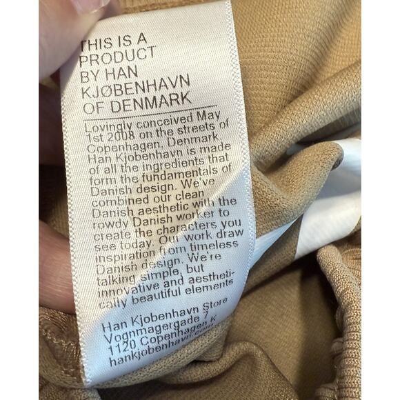 Han Kjobenhavn Joggers Men's Size 30 Regular Tan Seamed MidRise PullOn Thick - Picture 8 of 12